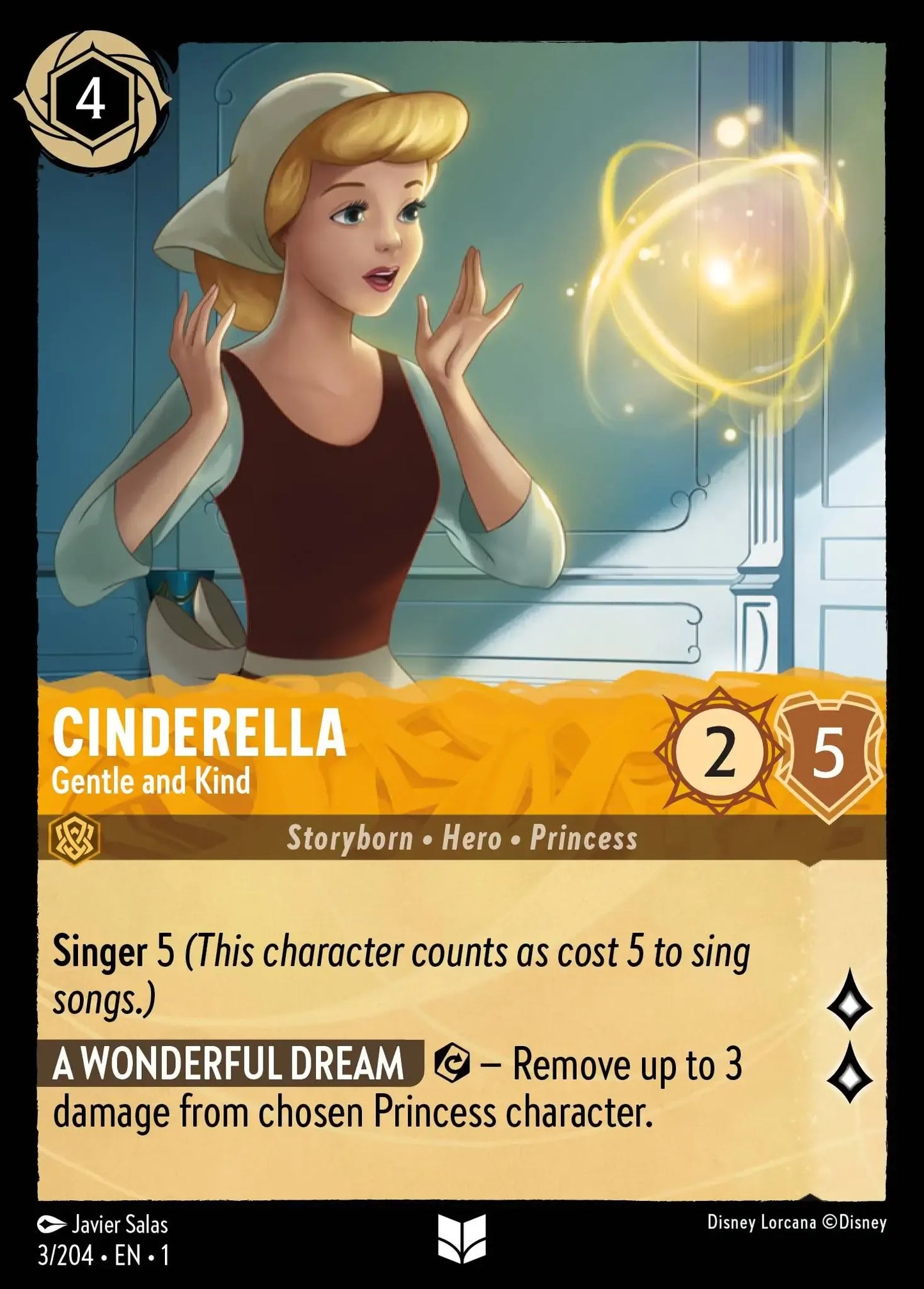 (003) Lorcana The First Chapter Single: Cinderella - Gentle and Kind  Uncommon