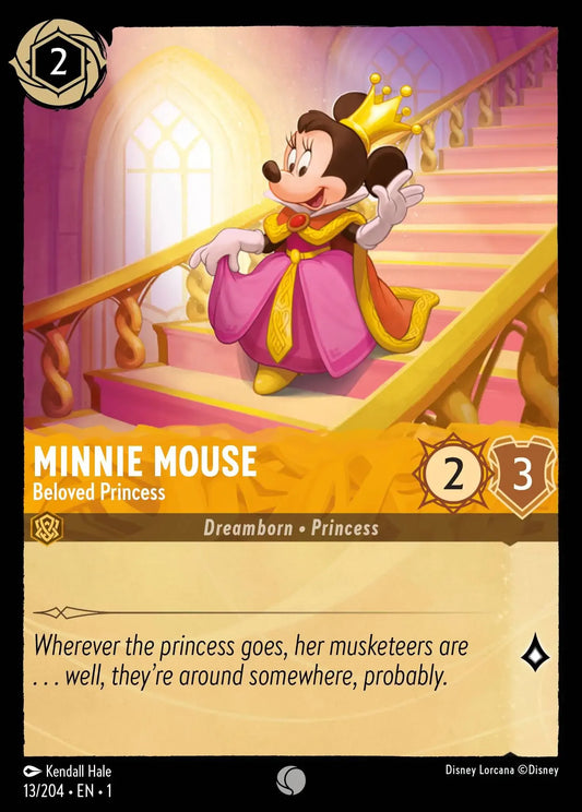 (013) Lorcana The First Chapter Single: Minnie Mouse - Beloved Princess  Common