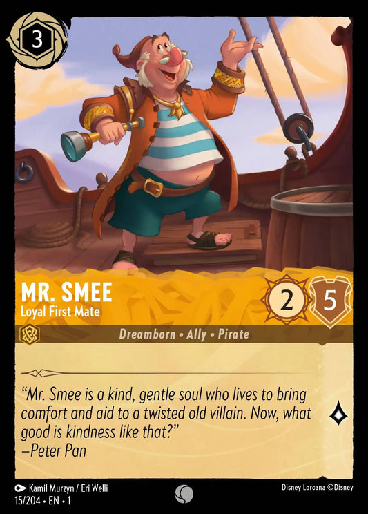 (015) Lorcana The First Chapter Single: Mr. Smee - Loyal First Mate  Common