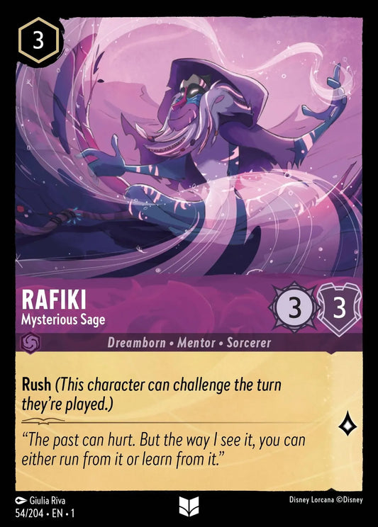 (054) Lorcana The First Chapter Single: Rafiki - Mysterious Sage  Holo Uncommon