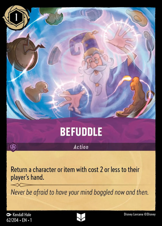 (062) Lorcana The First Chapter Single: Befuddle  Holo Uncommon