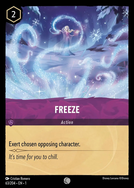 (063) Lorcana The First Chapter Single: Freeze  Holo Common