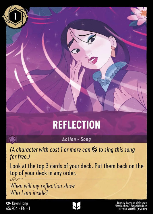 (065) Lorcana The First Chapter Single: Reflection  Holo Uncommon