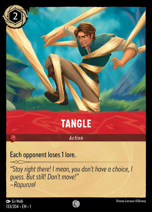 (133) Lorcana The First Chapter Single: Tangle  Holo Common