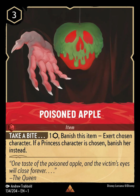 (134) Lorcana The First Chapter Single: Poisoned Apple  Holo Rare