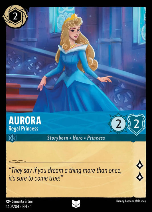 (140) Lorcana The First Chapter Single: Aurora - Regal Princess  Uncommon