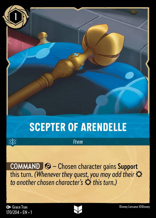 (170) Lorcana The First Chapter Single: Scepter of Arendelle  Holo Uncommon