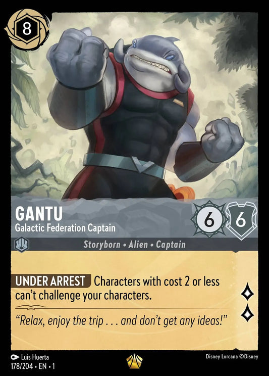 (178) Lorcana The First Chapter Single: Gantu - Galactic Federation Captain  Legendary