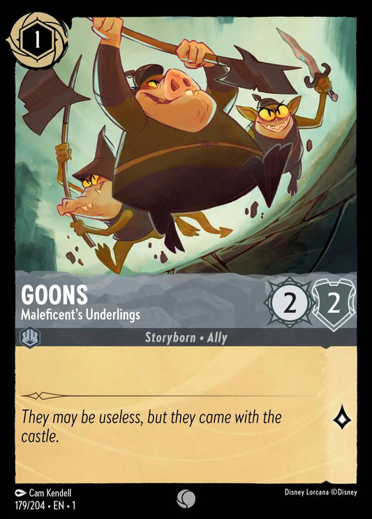 (179) Lorcana The First Chapter Single: Goons - Maleficent's Underlings  Holo Common