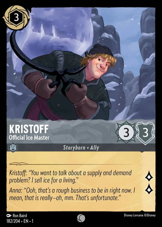 (182) Lorcana The First Chapter Single: Kristoff - Official Ice Master  Common