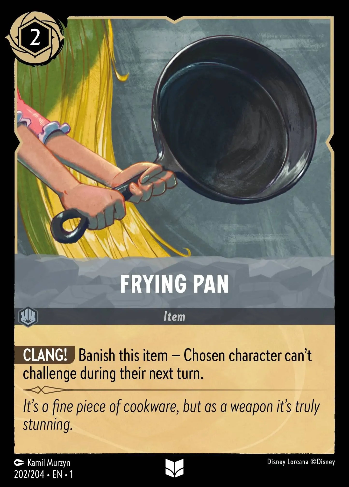 (202) Lorcana The First Chapter Single: Frying Pan  Holo Uncommon