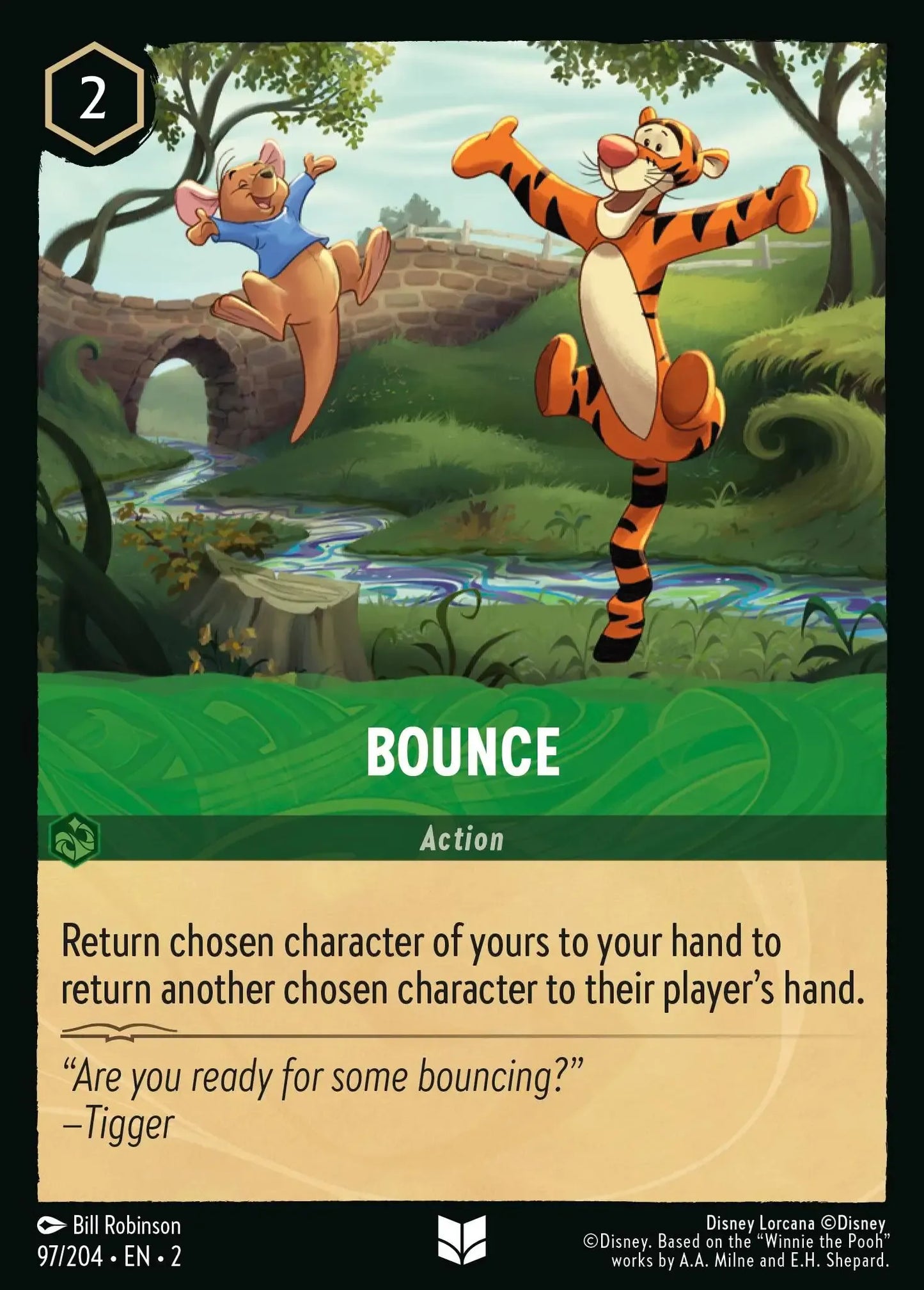 (097) Lorcana Rise of the Floodborn Single: Bounce  Holo Uncommon