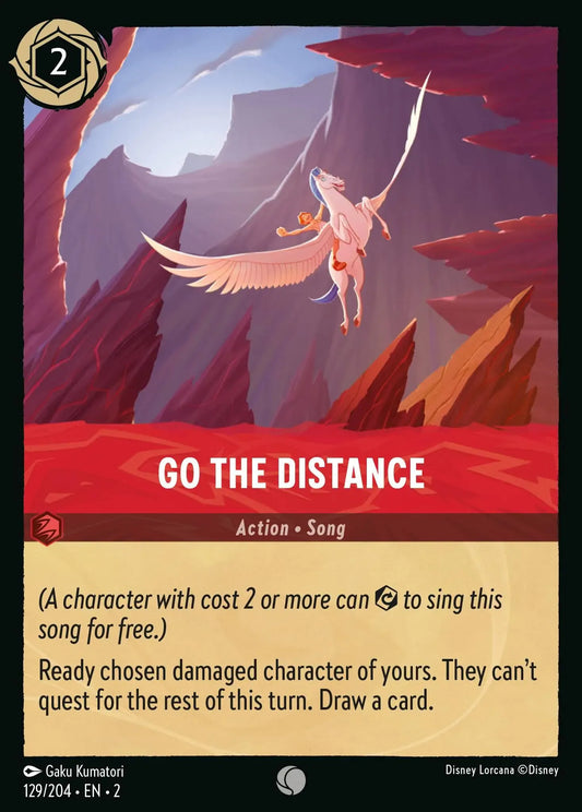 (129) Lorcana Rise of the Floodborn Single: Go the Distance  Common