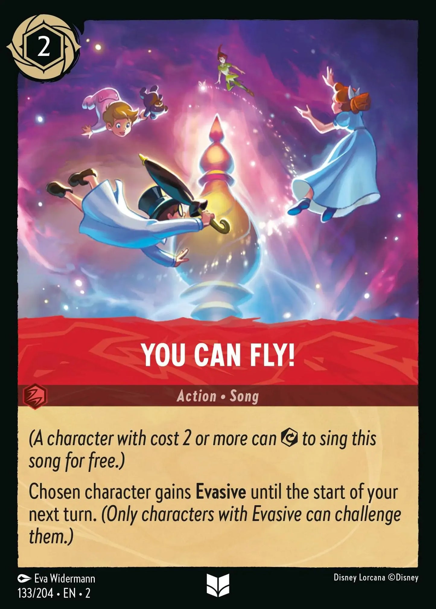 (133) Lorcana Rise of the Floodborn Single: You Can Fly  Uncommon