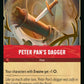 (135) Lorcana Rise of the Floodborn Single: Peter Pan's Dagger  Holo Common