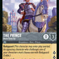 (195) Lorcana Rise of the Floodborn Single: The Prince - Never Gives Up  Holo Uncommon