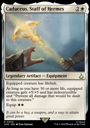 (002) Magic The Gathering Universes Beyond: Assassin's Creed Single: Caduceus, Staff of Hermes  Rare