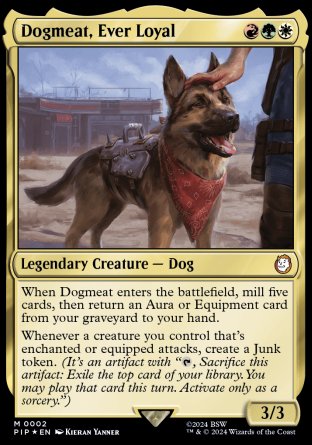 (002) Magic The Gathering Universes Beyond: Fallout Single: Dogmeat, Ever Loyal  Mythic