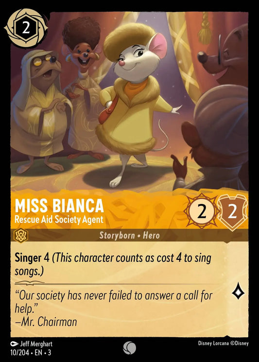 (010) Lorcana Into the Inklands Single: Miss Bianca - International Rescue Aid Society Agent  Common