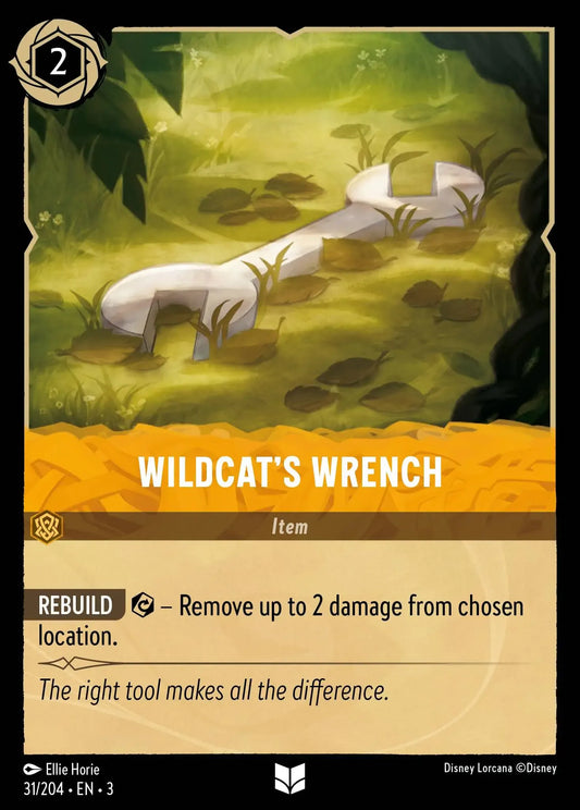 (031) Lorcana Into the Inklands Single: Wildcat's Wrench  Uncommon