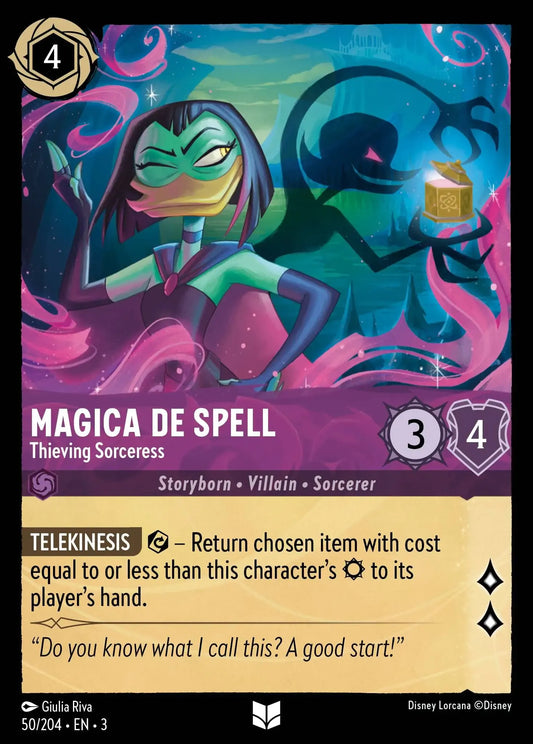 (050) Lorcana Into the Inklands Single: Magica De Spell - Thieving Sorceress  Uncommon