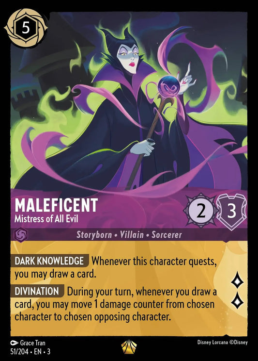 (051) Lorcana Into the Inklands Single: Maleficent - Mistress of All Evil (V.1)  Legendary