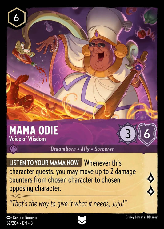 (052) Lorcana Into the Inklands Single: Mama Odie - Voice of Wisdom  Holo Uncommon