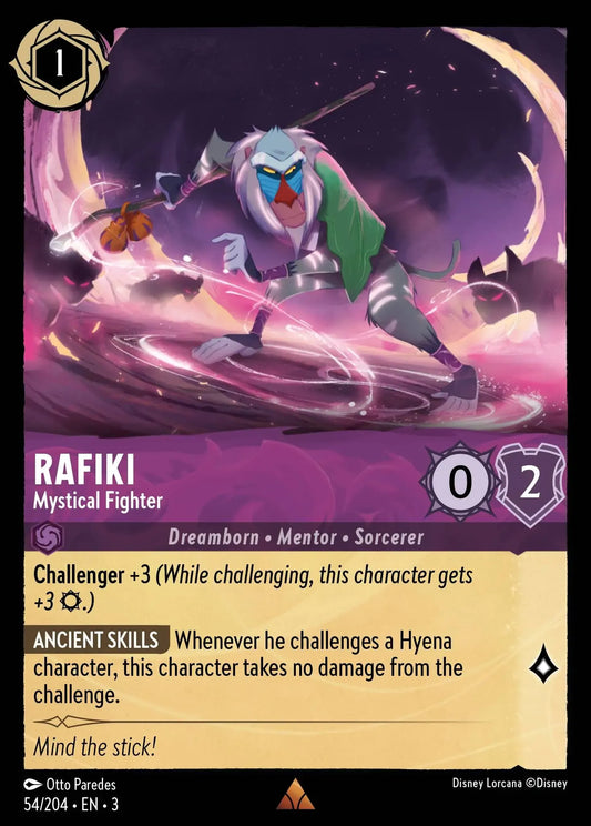 (054) Lorcana Into the Inklands Single: Rafiki - Mystical Fighter  Rare