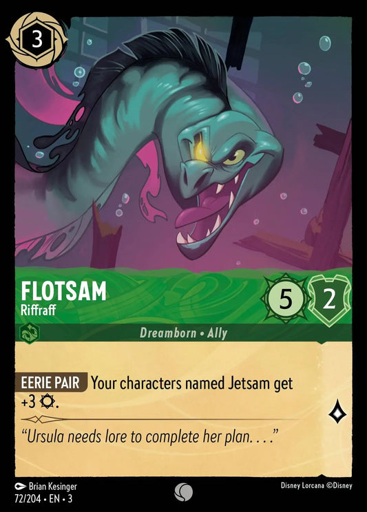 (072) Lorcana Into the Inklands Single: Flotsam - Riffraff  Common