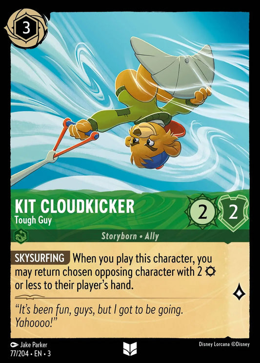 (077) Lorcana Into the Inklands Single: Kit Cloudkicker - Tough Guy  Holo Uncommon