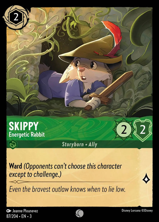 (087) Lorcana Into the Inklands Single: Skippy - Energetic Rabbit  Holo Common