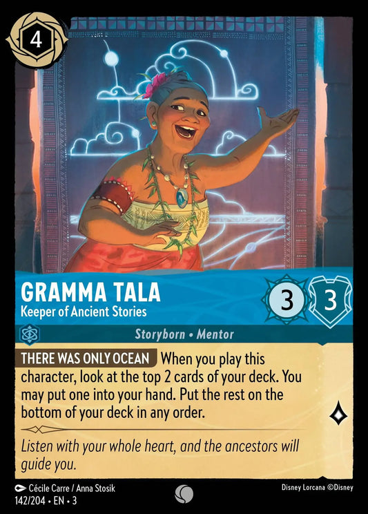 (142) Lorcana Into the Inklands Single: Gramma Tala - Keeper of Ancient Stories  Holo Common