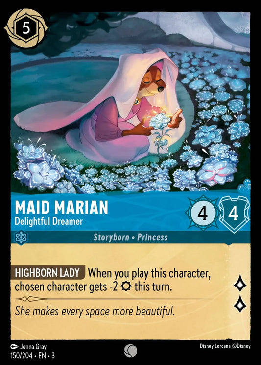 (150) Lorcana Into the Inklands Single: Maid Marian - Delightful Dreamer  Holo Common