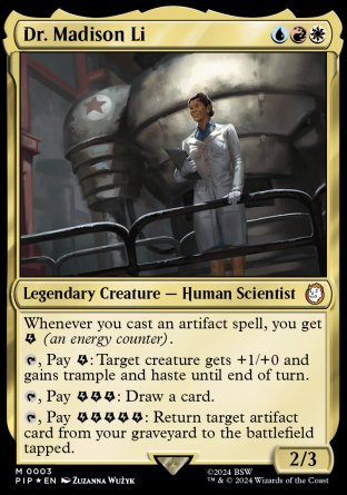 (003) Magic The Gathering Universes Beyond: Fallout Single: Dr. Madison Li  Mythic