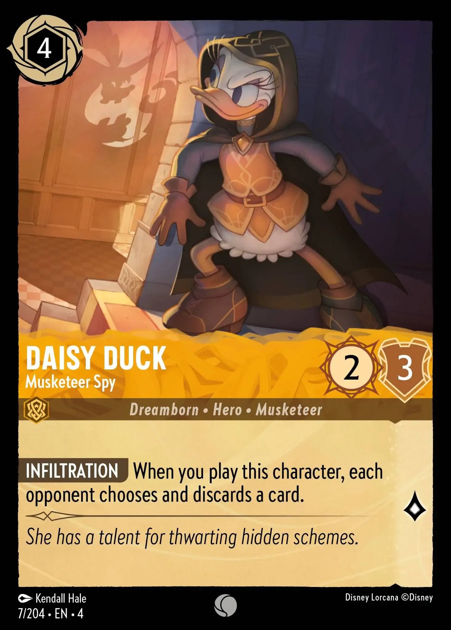 (007) Lorcana Ursula's Return Single: Daisy Duck - Musketeer Spy  Common