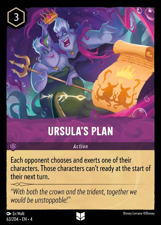 (063) Lorcana Ursula's Return Single: Ursula's Plan  Uncommon