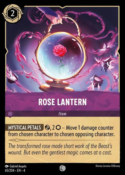 (065) Lorcana Ursula's Return Single: Rose Lantern  Common