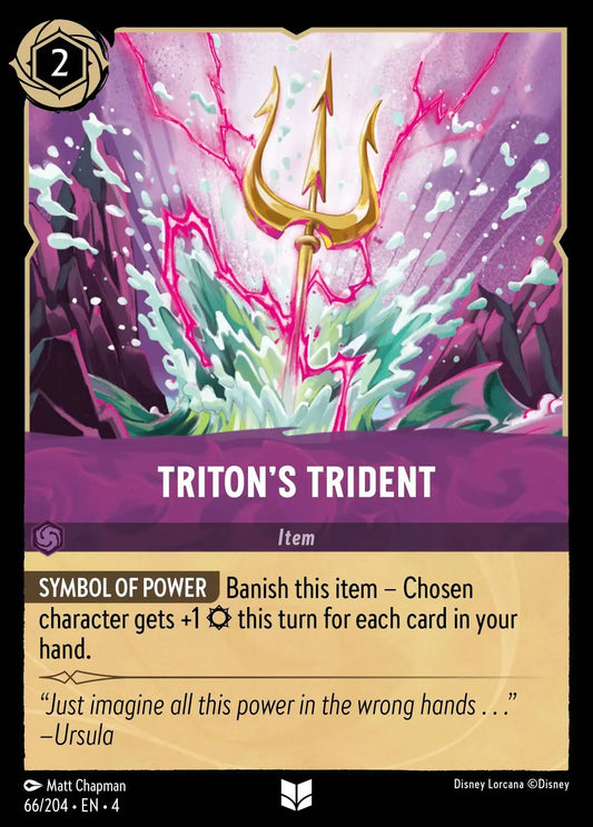 (066) Lorcana Ursula's Return Single: Triton's Trident  Uncommon