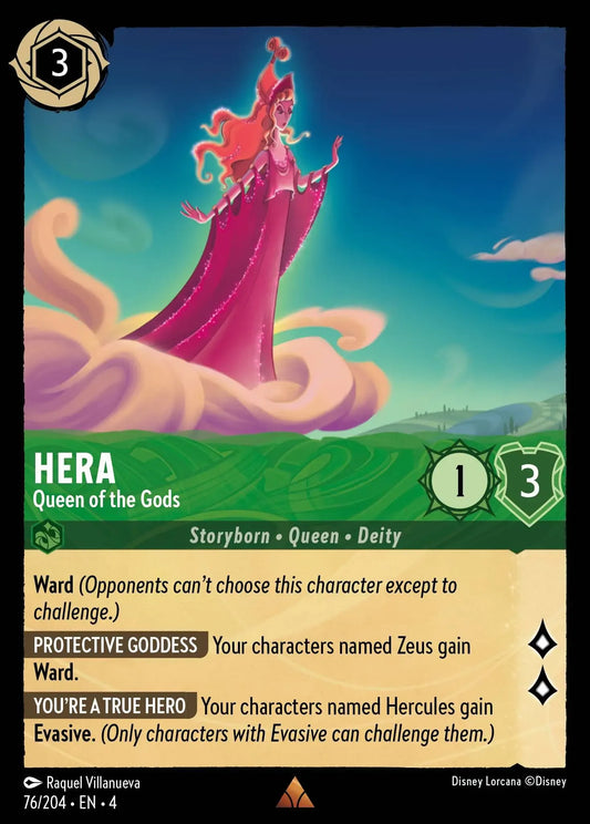 (076) Lorcana Ursula's Return Single: Hera - Queen of the Gods  Holo Rare