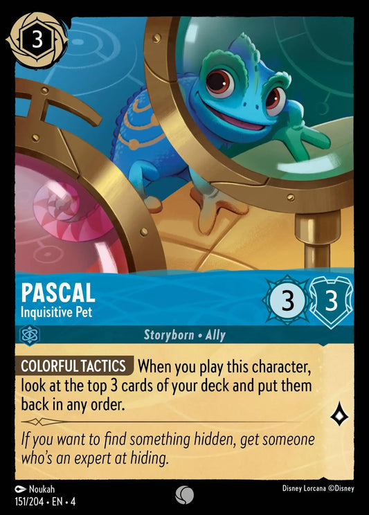 (151) Lorcana Ursula's Return Single: Pascal - Inquisitive Pet  Common