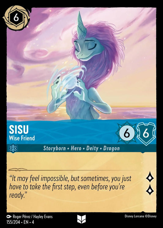 (155) Lorcana Ursula's Return Single: Sisu - Wise Friend  Holo Uncommon