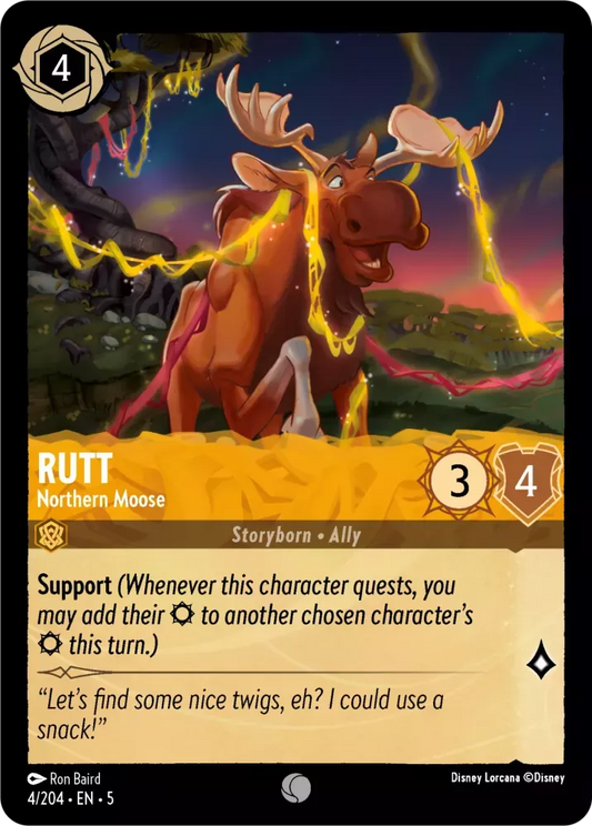 (004) Lorcana Shimmering Skies Single: Rutt - Northern Moose Holo Common