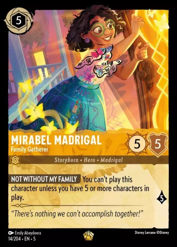 (014) Lorcana Shimmering Skies Single: Mirabel Madrigal - Family Gatherer  Legendary