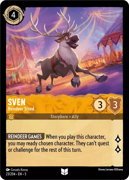 (023) Lorcana Shimmering Skies Single: Sven - Reindeer Steed  Uncommon