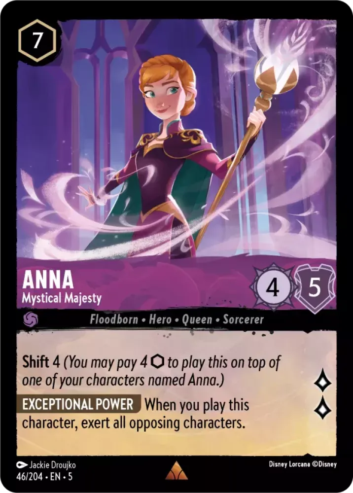 (046) Lorcana Shimmering Skies Single: Anna - Mystical Majesty Holo Rare