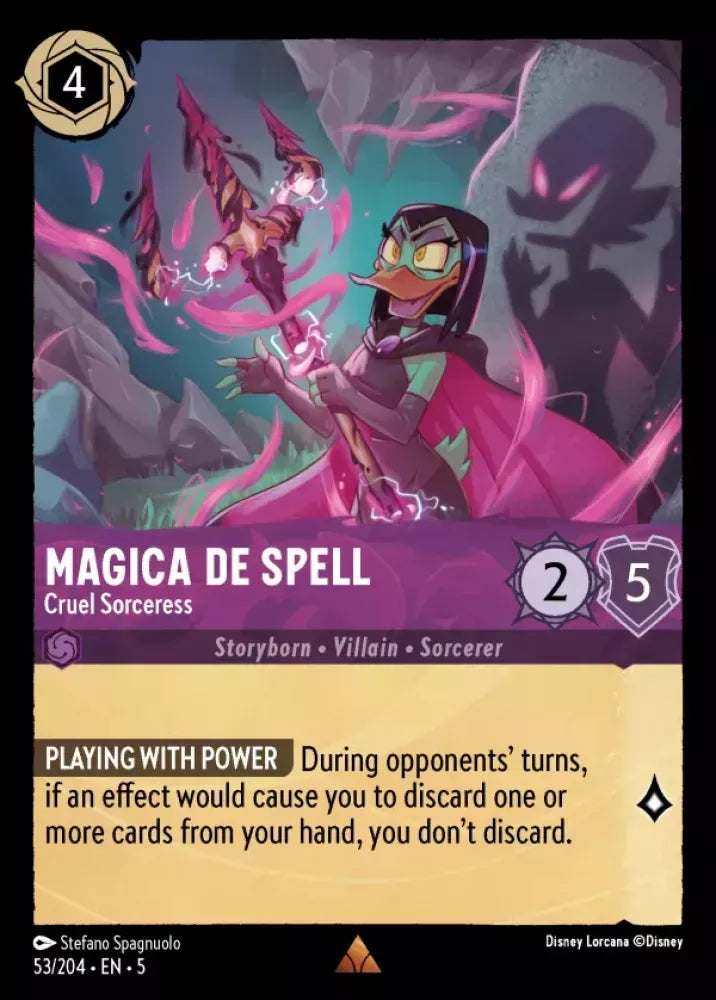 (053) Lorcana Shimmering Skies Single: Magica De Spell - Cruel Sorceress  Rare