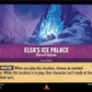 (067) Lorcana Shimmering Skies Single: Elsa's Ice Palace - Place of Solitude  Rare