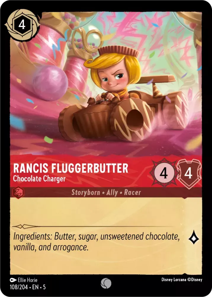 (108) Lorcana Shimmering Skies Single: Rancis Fluggerbutter - Chocolate Charger  Common