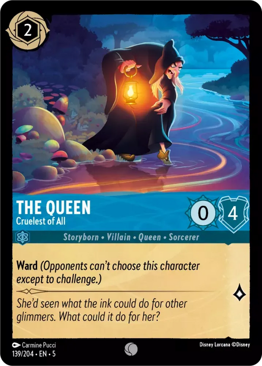 (139) Lorcana Shimmering Skies Single: The Queen - Cruelest of All Holo Common