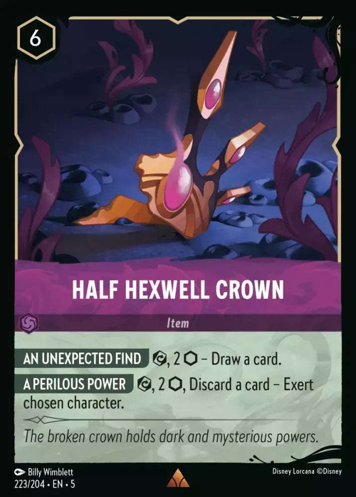 (223) Lorcana Shimmering Skies Single: Half Hexwell Crown (V.2) Holo Rare